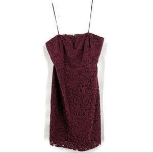 J. Crew | Dresses | J Crew Strapless Red Dress | Poshmark